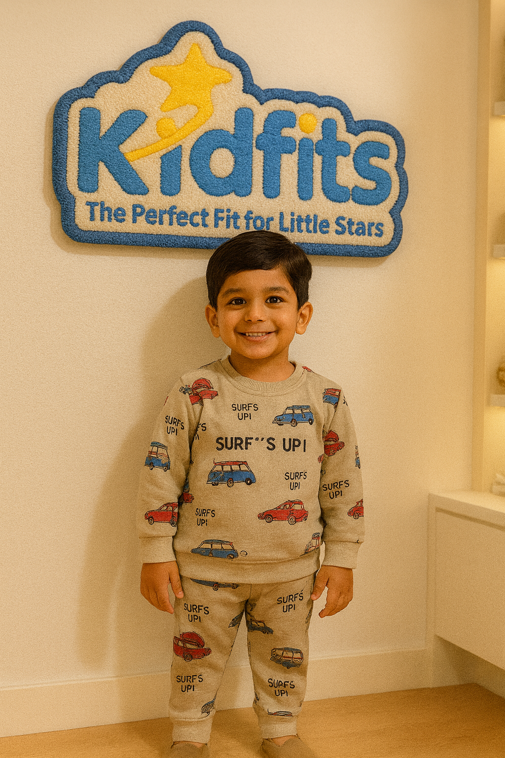 “Surf’s Up!” Winter Fleece Tracksuit – Retro Cars Edition