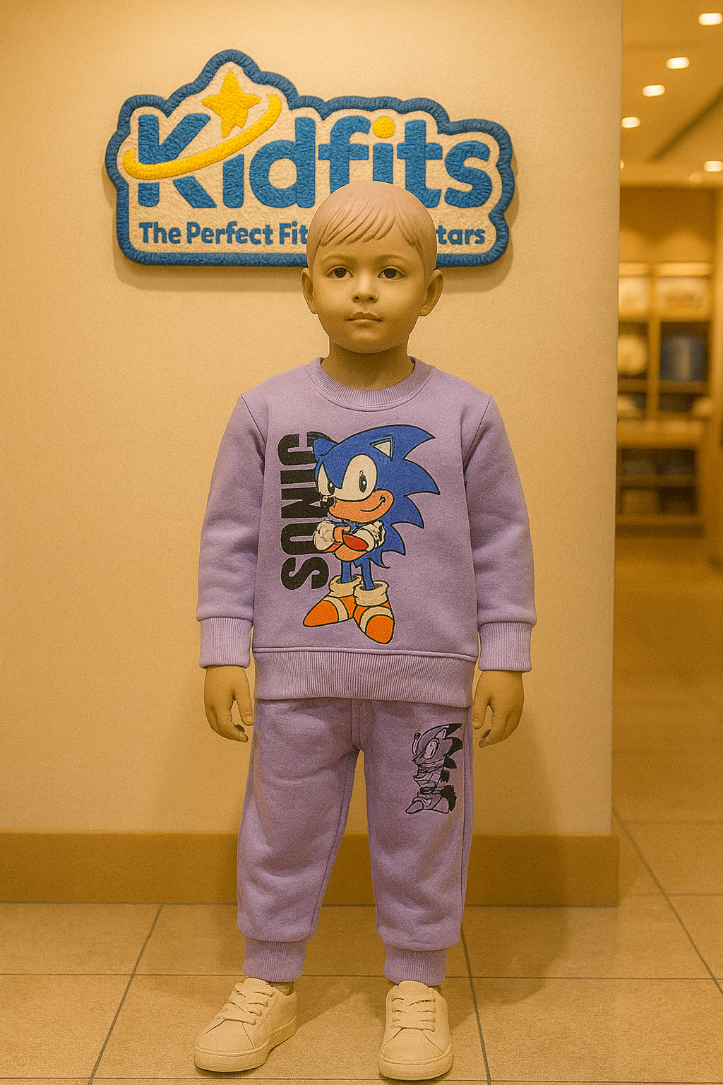 Kidfits “Sonic Hero” Fleece Tracksuit (Purple)