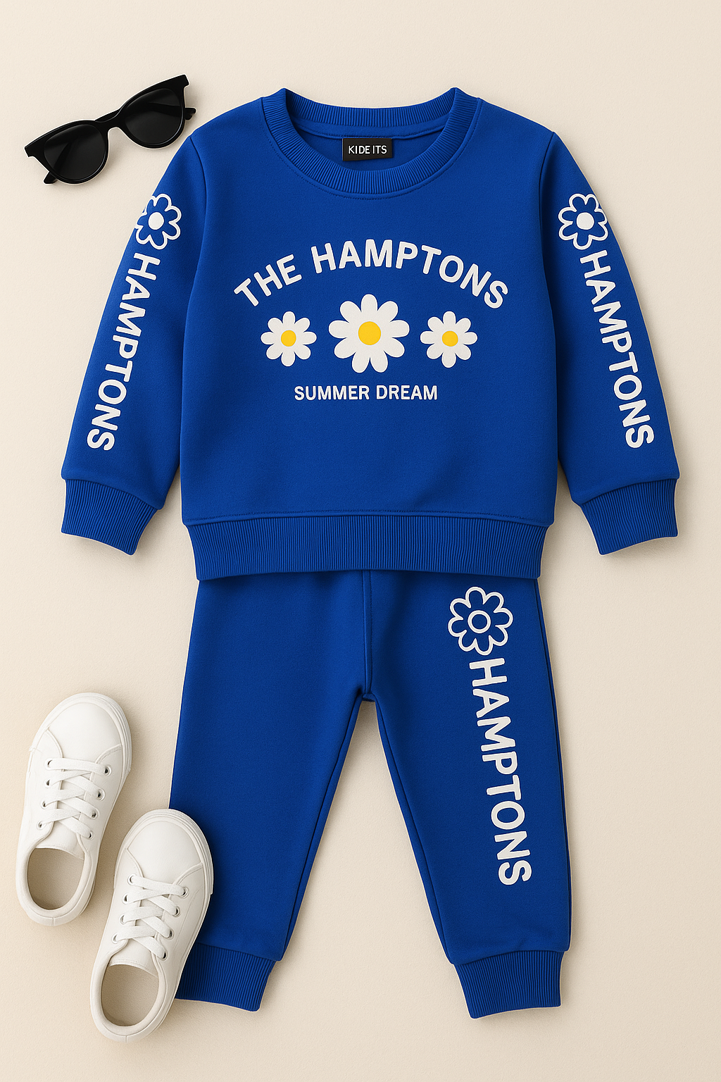 “THE HAMPTONS Blue Daisy Fleece Tracksuit”